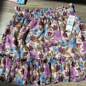 Vineyard Vines Floral Women's Skirt in Purple and Blue